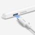 Baseus Smooth Writing 2 Series Dual Charging Stylus Active Wireless Version, (With USB-C cable and active pen tip) - White